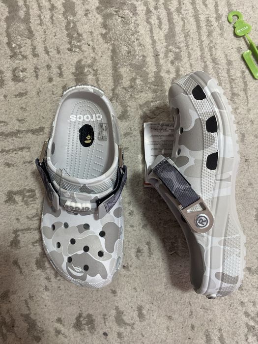 crocs Bape white