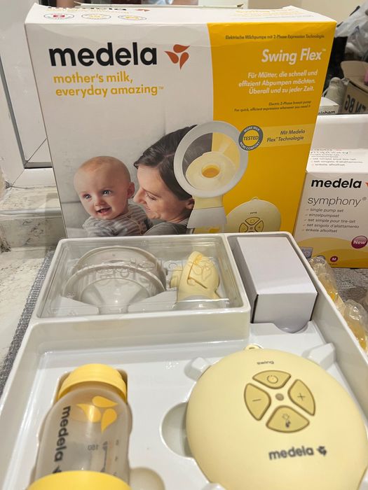 Помпа за кърма Medela Swing Flex, Електрическа, Двуфазна