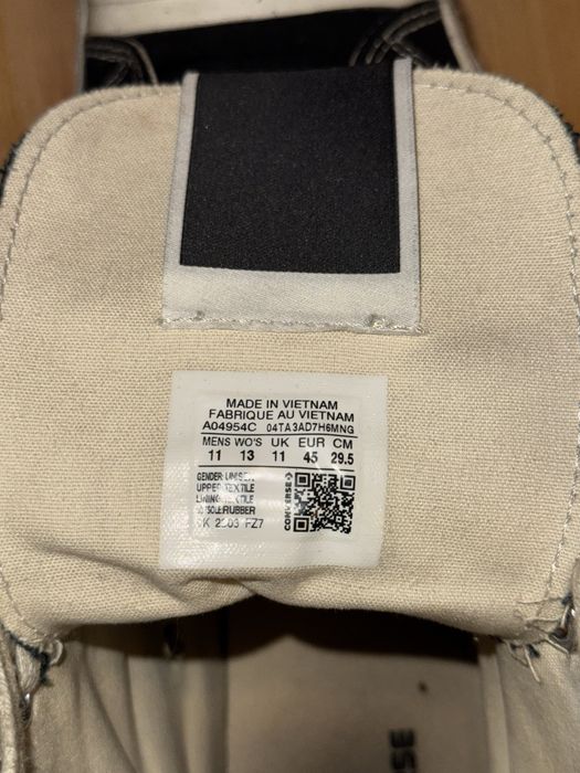 Rick Owens x Converse DBL DARKSTAR