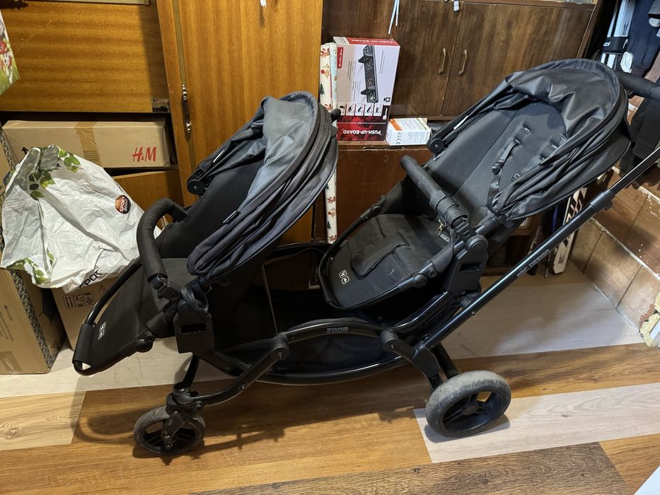 Количка за близнаци или породени деца ABC