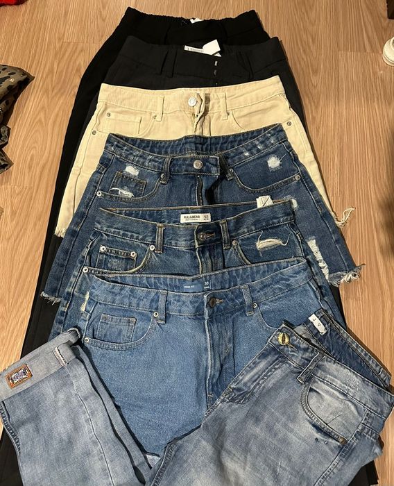 Lot 15 fuste și blugi/pantaloni