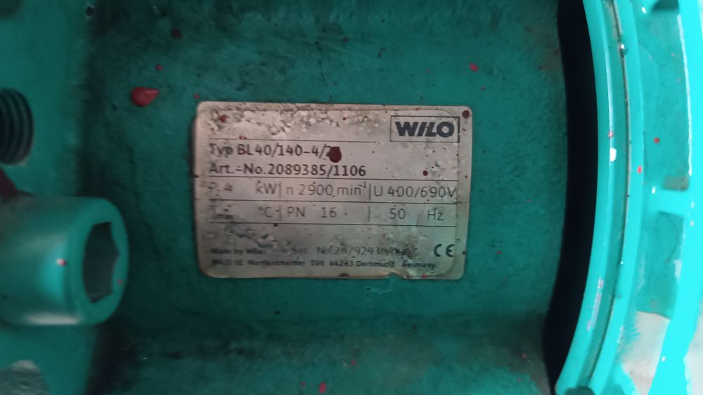 Насос WILO 5,5кв и 4 кв