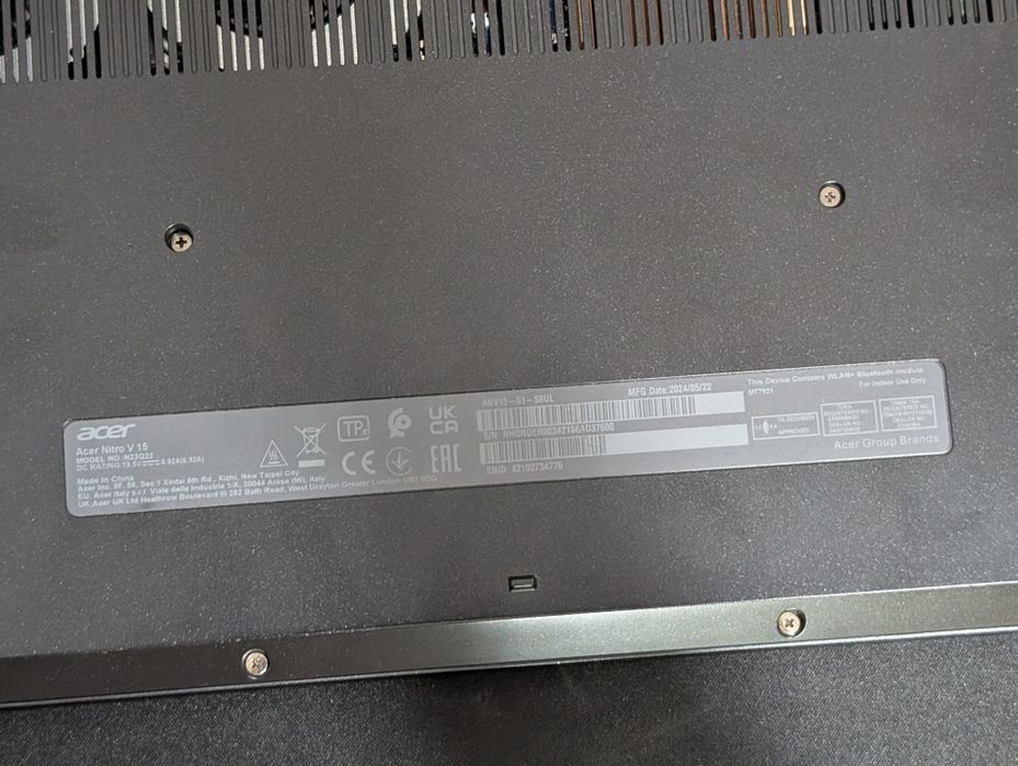 Игровой ноутбук Acer Nitro V 15