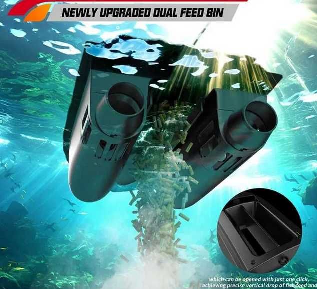 Flytec V030 GPS Лодка за захранка 800м Обхват Подобрена Батерия 20Ah