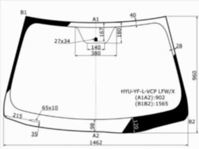 Стекло лобовое Hyundai Sonata