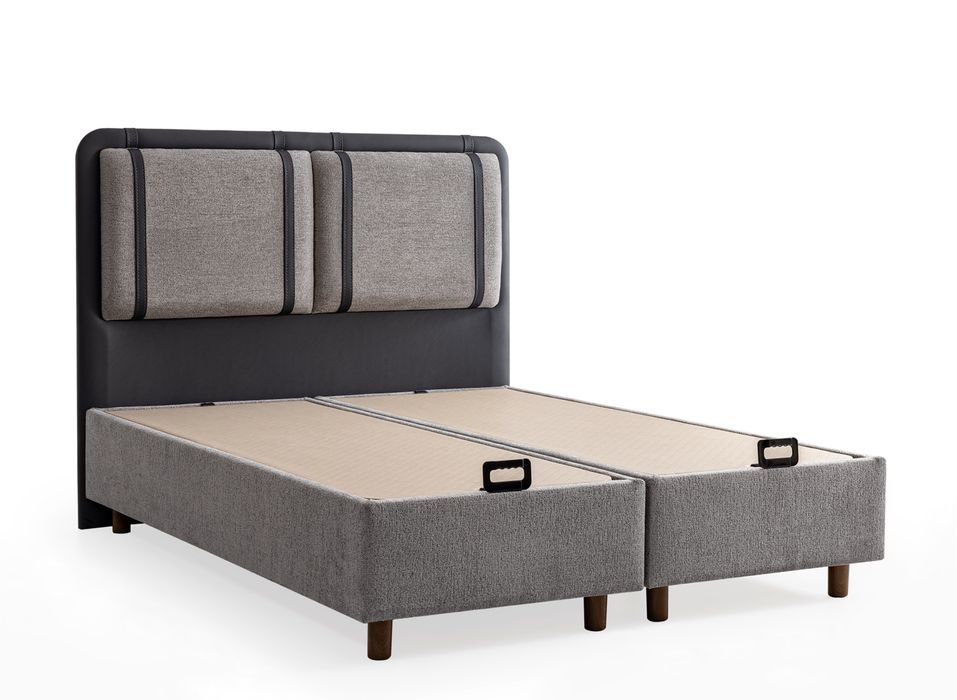 Тапицирано легло Sidelya Deluxe Светлосиво