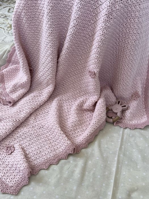 Вязанный детский плед
