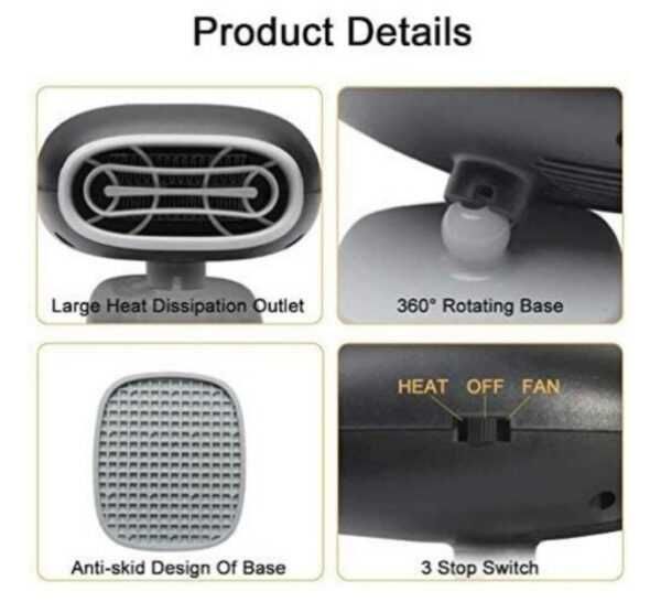 45бр 6€/бр Електрически нагревател за кола 12V 2-в-1 разпродажба едро