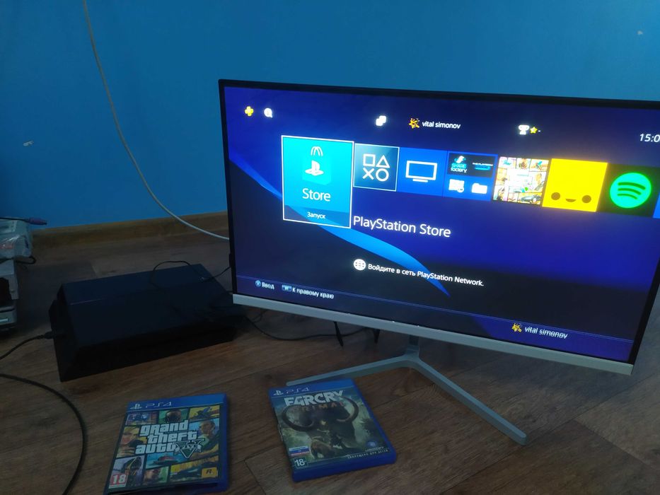 Playstation 4 + джойстик