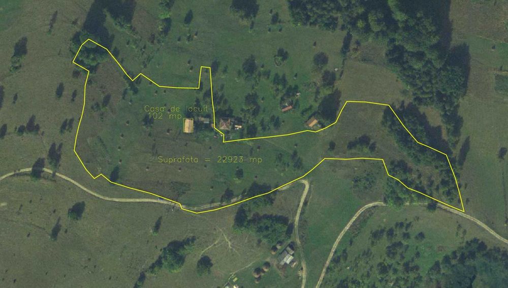 Teren la munte intravilan cu casa batraneasca sub pretul zonei, in Apuseni la granita judetelor Alba, Hunedoara, Bihor