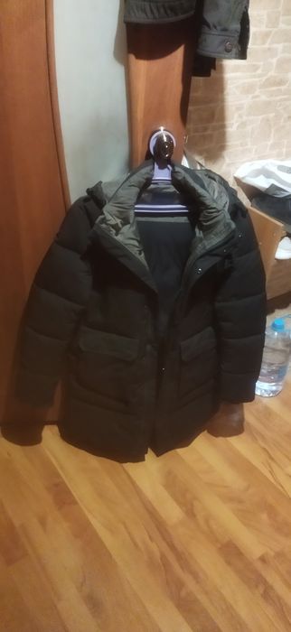 Куртка-пуховик мужская чёрная