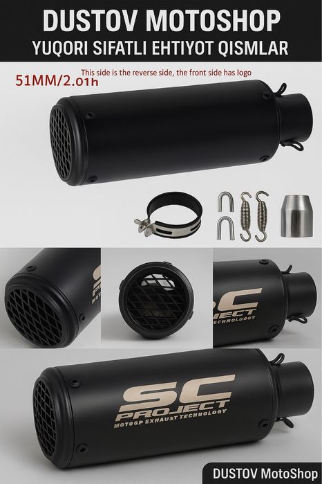 SC Projekt Glushitel глушитель Dizayn va kuchli ovozni his qil!