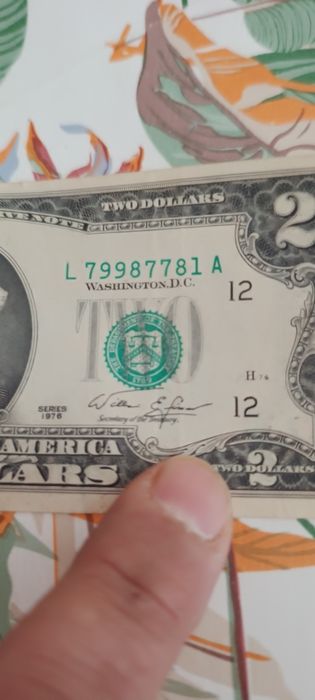 Bacnota 2 Dolari, 2.$ .An 1976. Colectie