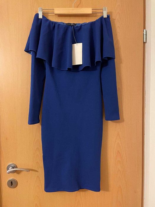 Rochie albastru regal Ramona Badescu, marimea XS, NOUA cu eticheta