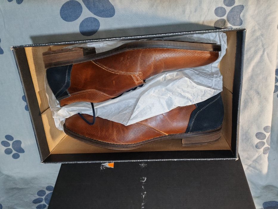 Елегантни мъжки обувки от естествена кожа Oliver Jacob №43