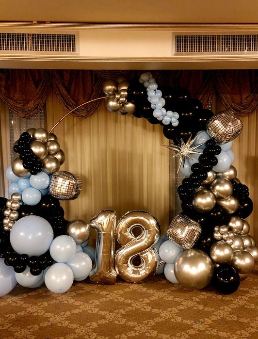 Arcade baloane și decoratiuni nunti, botezuri, onomastice