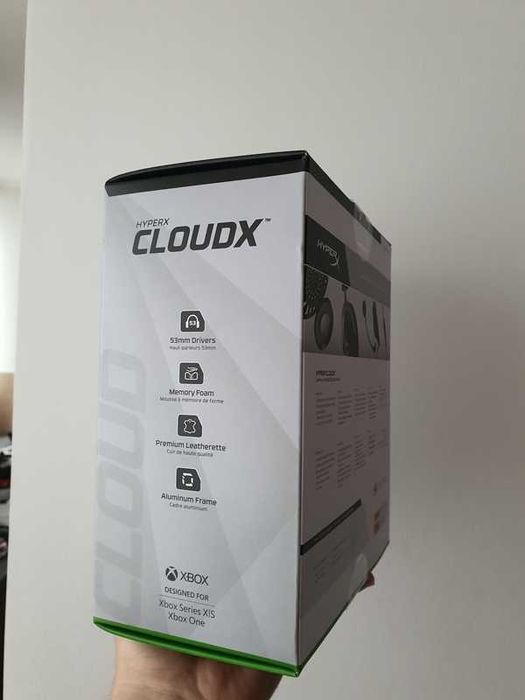 Casti Gaming HyperX CloudX Xbox Series S/X & PC microfon in cutie Nou Sigilat