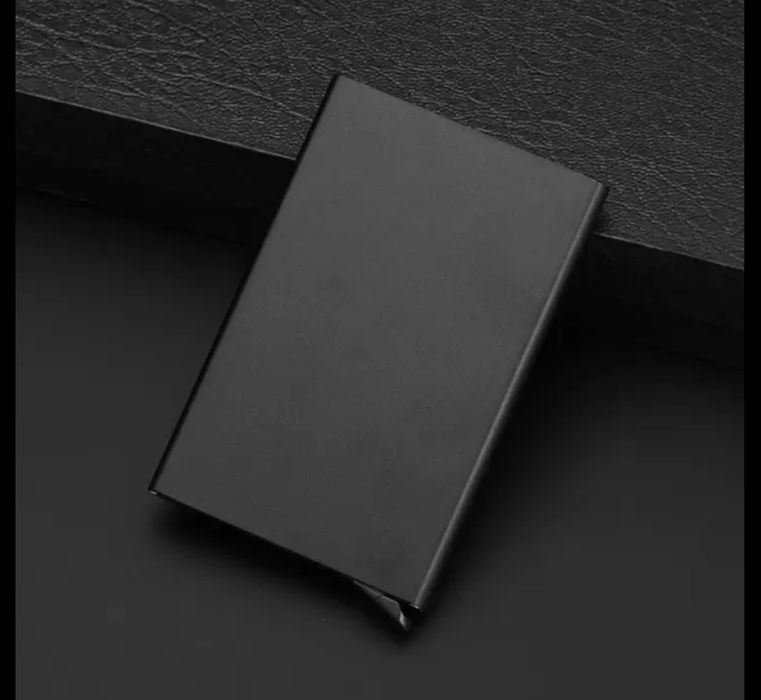 Ideal cadou unisex NOU sigilat Suport metalic carduri RFID portofel