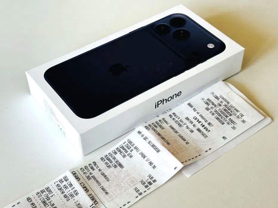 НОВ! Iphone 17 Pro Max 512GB Blue Гаранция 2 години