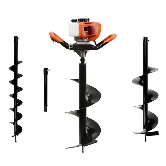 Motoburghiu foreza de pamant cu 3 burgie 62cc, 1.4kw geko