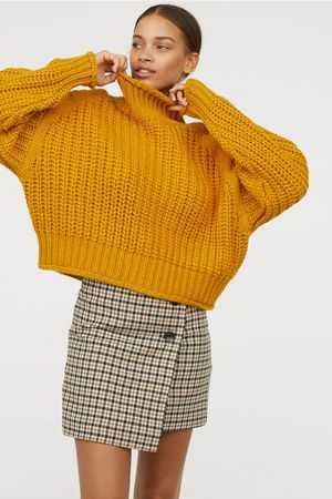 Разкошен дамски пуловер едра плетка H&M