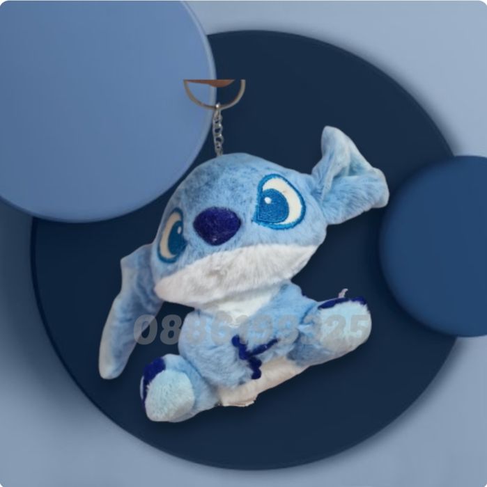 Плюшена играчка Ключодържател Лило и Стич Stitch, Мек ключодържател