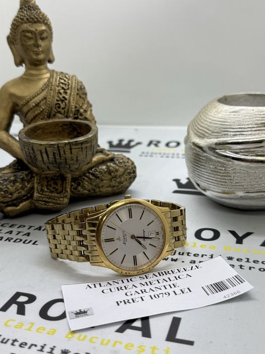 Amanet Royal : Ceas Atlantic Seabreeze / Curea Metalica / Garantie