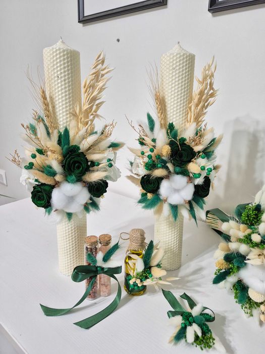 Buchete de mireasa/nasa  Lumanari nunta/botez Preturi mici