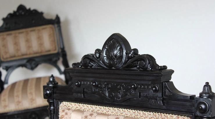 Set fotolii scaune vechi antichități napoleon noi restaurate