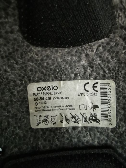 Casca și set 3 perechi protecții role Oxelo Decathlon