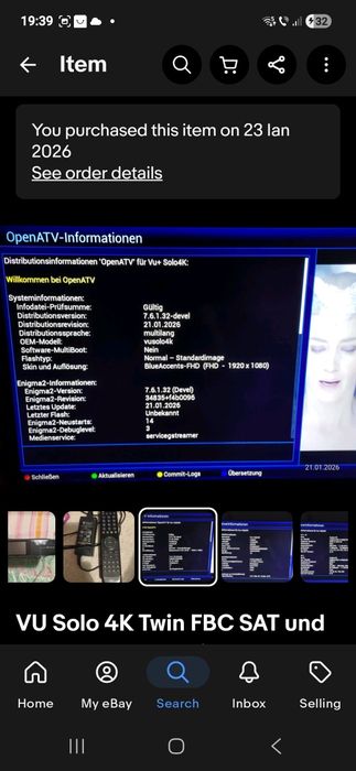 VU SOLO 4k UHD Tuner FBC dual  satelit , cablu ,hdd  1TB.