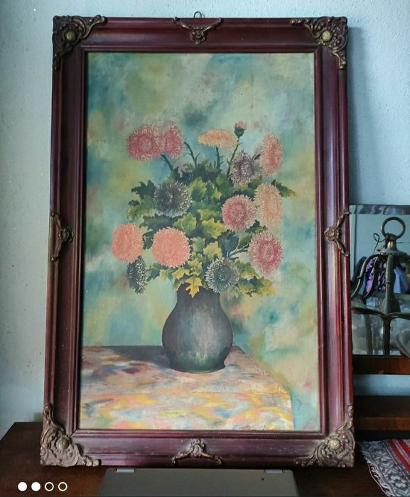 Pictură pe pânză, semnată ENEA