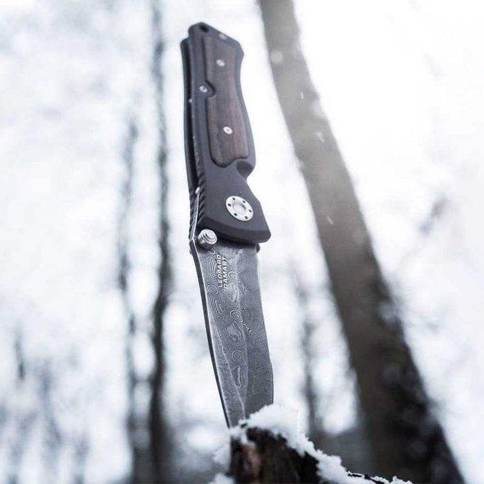 Колекционерски нож Böker Leopard Damask II - Стомана от танк