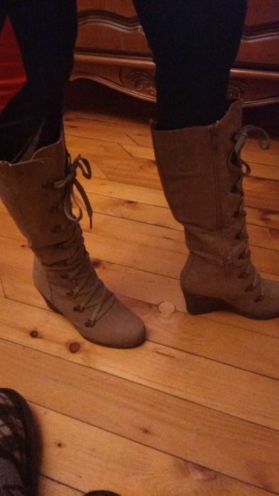 Дамски ботуши от напа