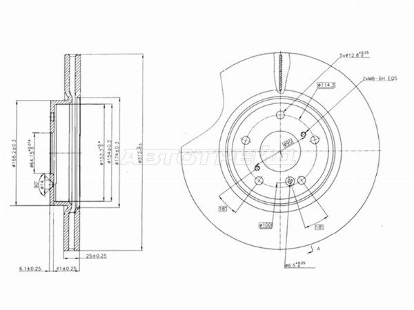 Диски тормозные(комплект 2шт) Honda Cr-v
