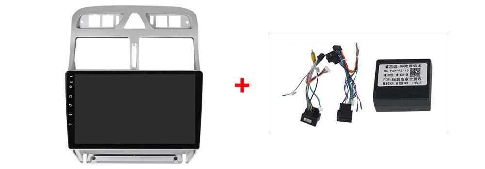 Navigatie Android 14 PEUGEOT 307 1/8 Gb Waze CarPlay + CAMERA
