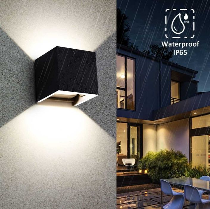 Kingwei 4 x LED стенна лампа  вътрешна външна водоустойчива