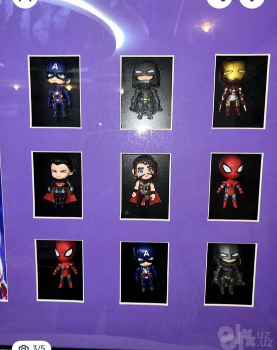 Картины рамки коллекционные Marvel и Рональдо