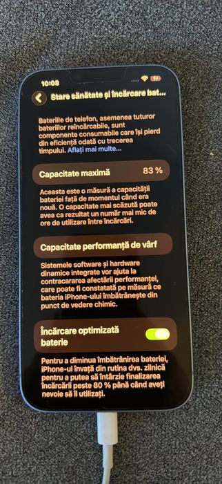 Iphone 14 plus, baterie 83%, originala