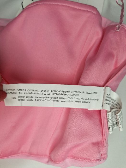 Top bustieră ZARA roz S, cu fermoar lateral, nou cu etichetă