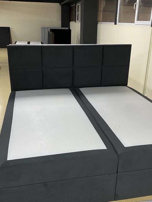 Pat matrimonial, Clasic European Premium 200x200 cu saltea inclusa