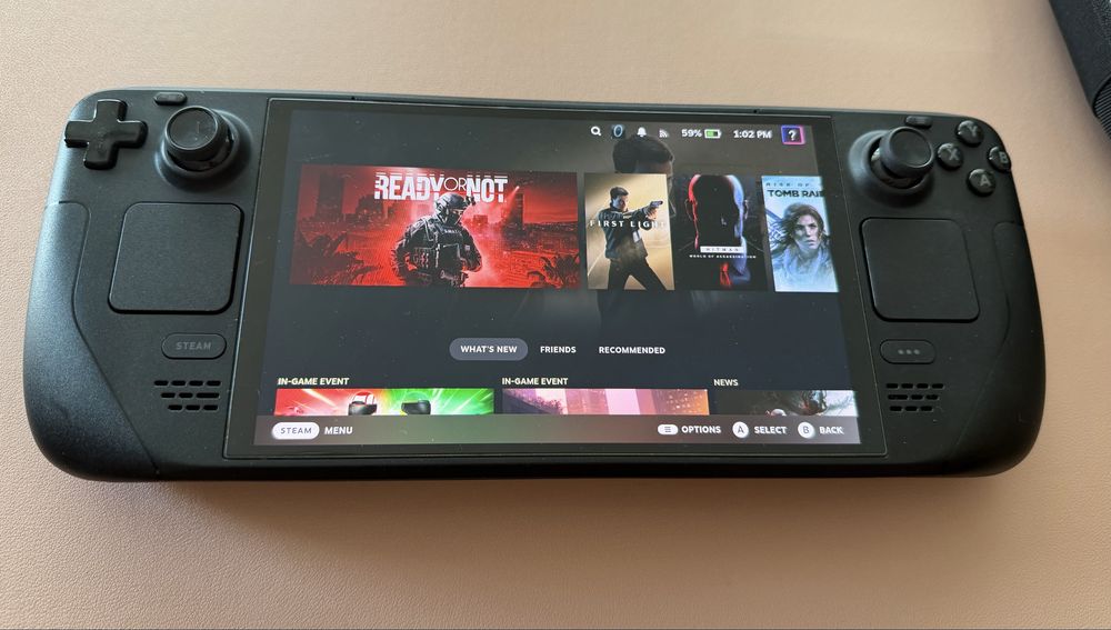 Steam Deck OLED 2TB + microSD 512GB + husă + folie Spigen