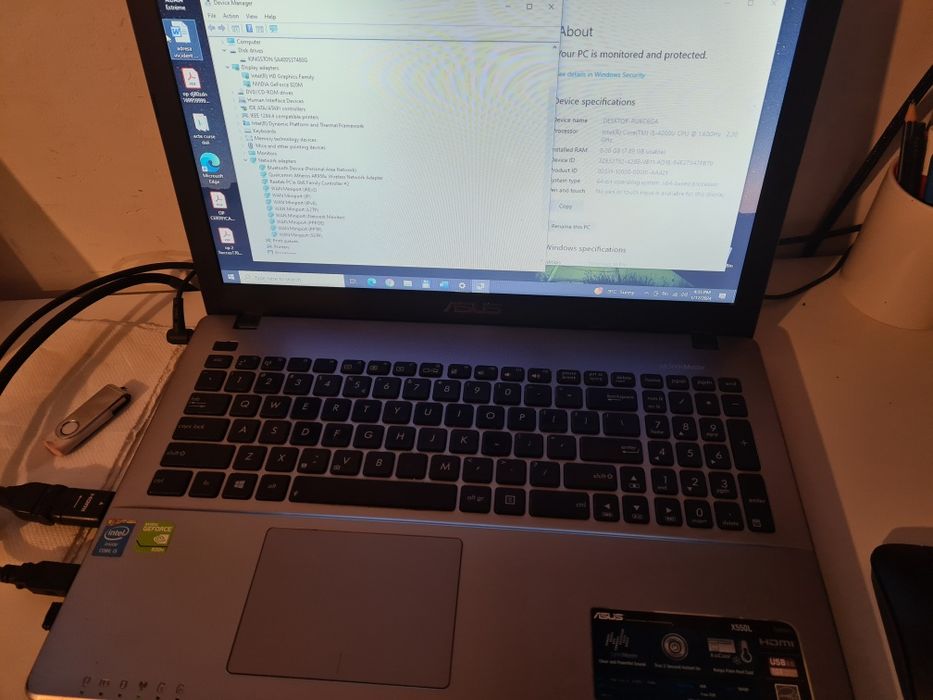 Laptop Asus x505l i5 4200u 8gb ram ssd 500gb