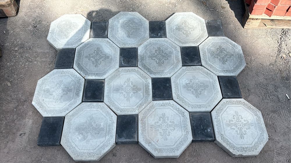 Брусчатка , Тротуарные плитки, Прессовка