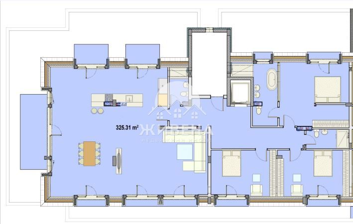 Продава уникален 4-стаен апартамент, пентхаус,  к.к. Св.Св. Константи