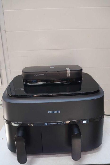 Фритюрник с горещ въздух Philips Steam Airfryer 5000, две кошници, функция за готвене на пара, 2 кошници - пара, пържене с въздух, пържене с пара, 9л