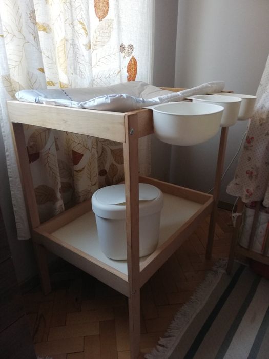 Комплект "Ikea" кошара и повивалник от бук