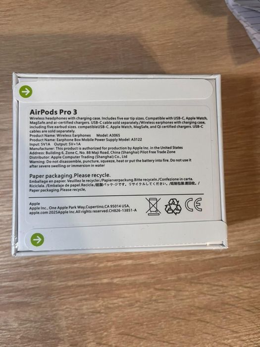 Чисто нови слушалки Airpods 3 PRO