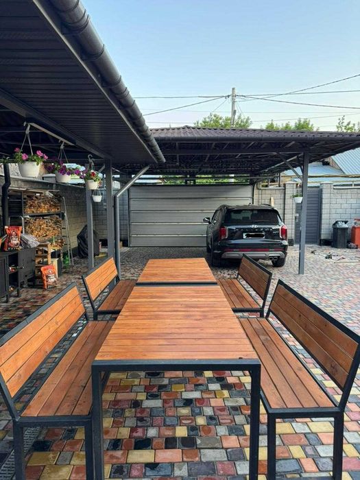 Столы и скамейки дворовые