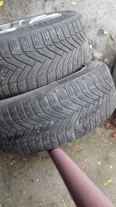 продавам алуминиеви  джанти 16" 5х112 със зимни гуми 205 55 16